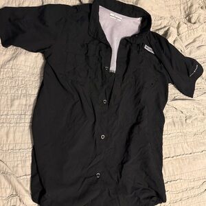 Columbia Black Mesh Lined Shirt